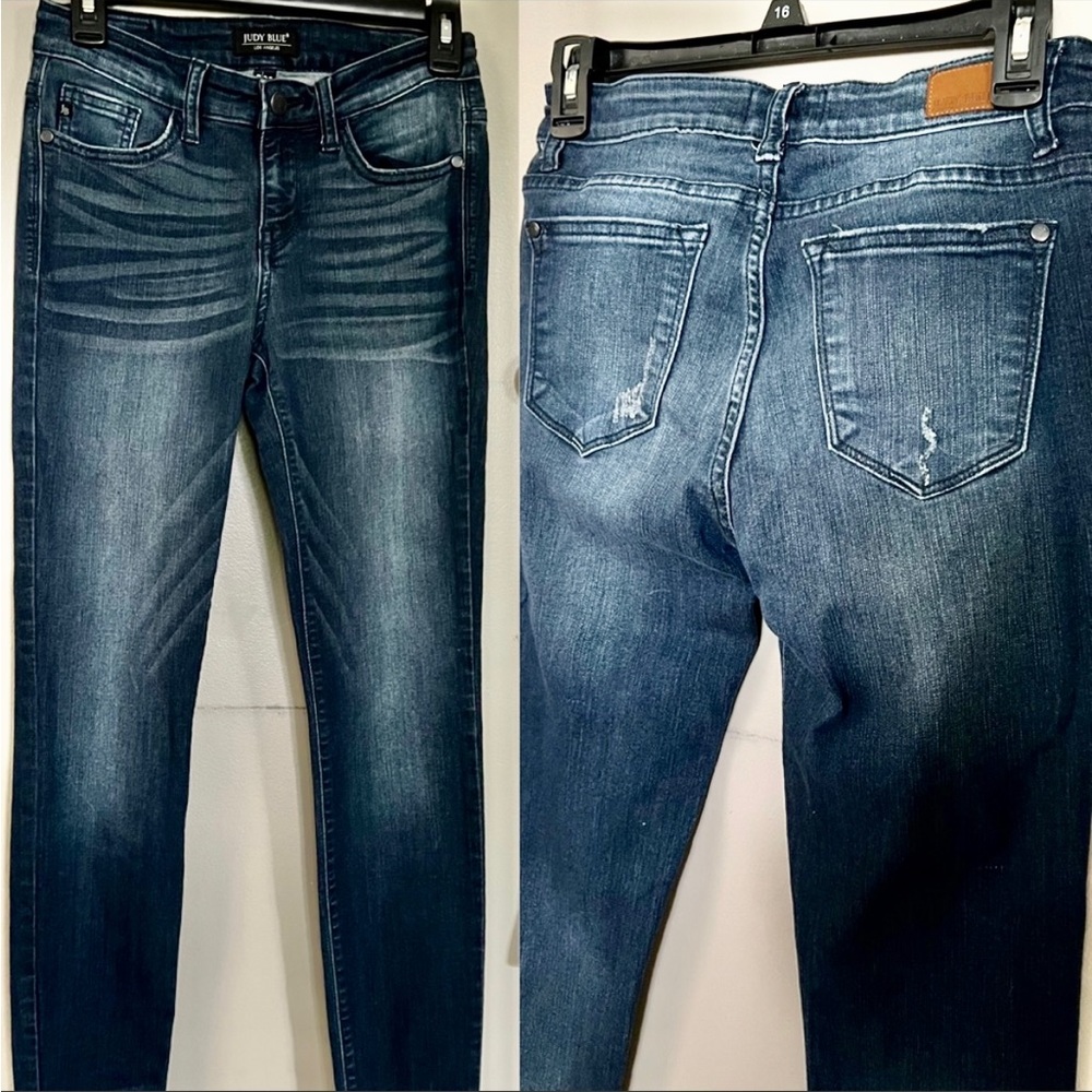 Judy Blue Skinny Jeans Dark Wash Denim JB8248 SSDK Mid Rise